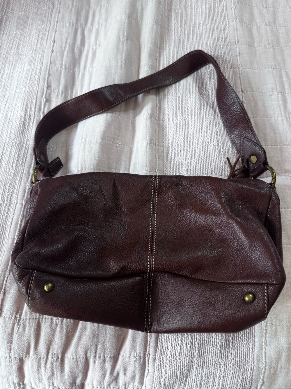 Elliott Lucca Braided Detail Leather Hobo - Dark Brown - Picture 2 of 4